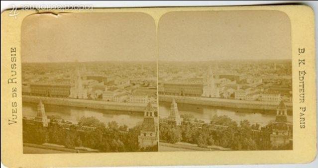 Fotografia antica: Estereosc&oacute;pica. Vues de Russie. B.K. &Eacute;diteur Paris