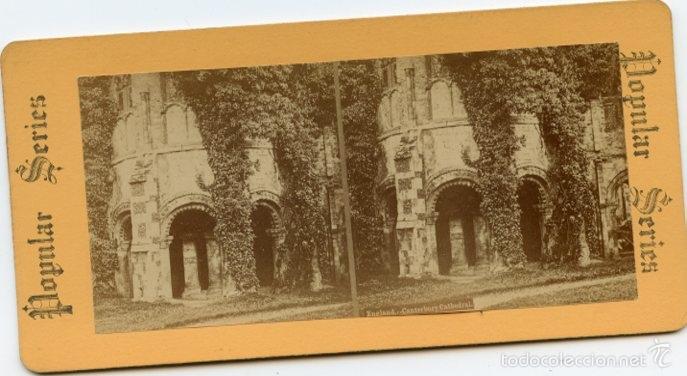 Antique Photography: Estereosc&oacute;pica: England. Canterbury Cathedral.  Popular Series