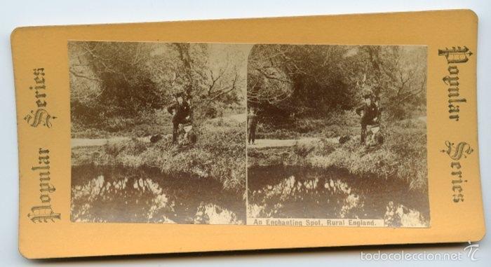 Antique Photography: Estereosc&oacute;pica: An enchanting spot, Rural England.  Popular Series
