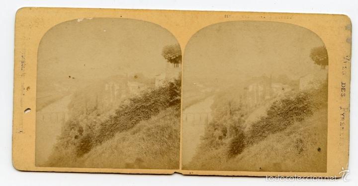 Fotografia antiga: Estereosc&oacute;pica: Vista de Cameo.  Views of the Pyrenees. Vues des Pyr&eacute;n&eacute;es