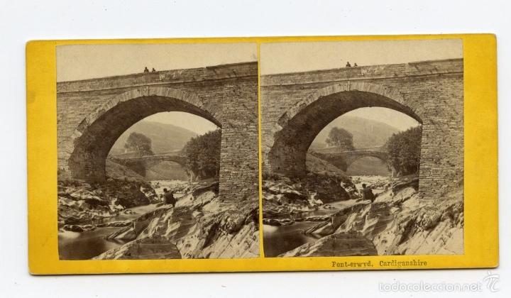 Fotografia antiga: Puentes. Ponterwyd, Cardiganshire, Reino Unido.