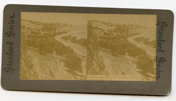 Fotografia antiga: Valle de Hinnon desde Potter Field, Palestina. Standard Series