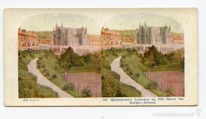 Fotografia antiga: Fotomec&aacute;nica. Catedral de Queenstown, Irlanda.  1925, A.C. Co.