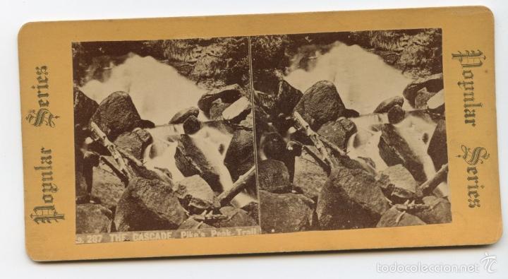 Fotografia antiga: Cascada. Pike's Peak Trail.  Popular Series.