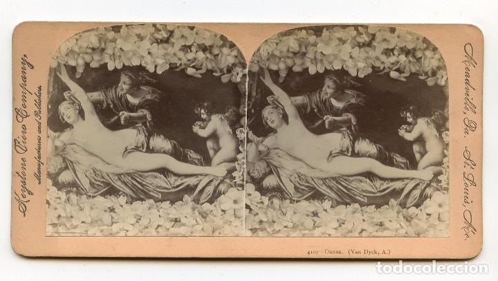 Antique Photography: Reproducci&oacute;n de D&aacute;nae, Vand Dyck, A.  Keystone View Company.  Manufacturers & Publishers  Meadville,