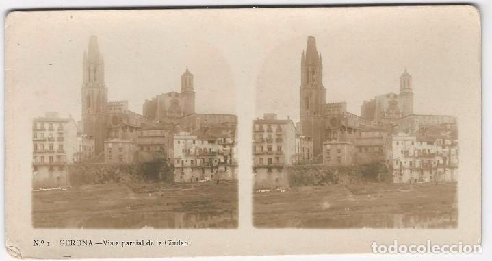 Photographie ancienne: GERONA.- VISTA PARCIAL DE LA CIUDAD