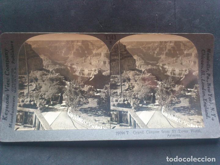 Photographie ancienne: FOTOGRAFIA ESTEREOSCOPICA, KEYSTONE VIEW COMPANY, A TRAVES DEL GRAN CA&Ntilde;ON, HOTEL ARIZONA