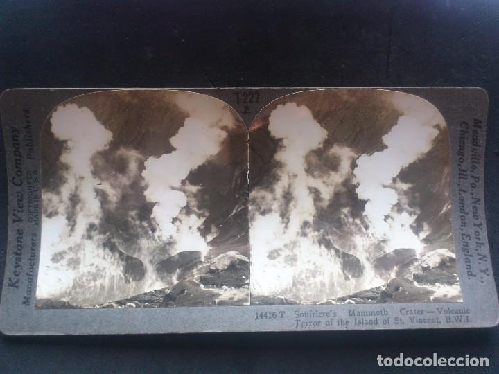 Fotografia antica: KEYSTONE VIEW COMPANY, CRATER DE MAMUT SOUFRIERE' S, ORIGINAL, A&Ntilde;OS 20