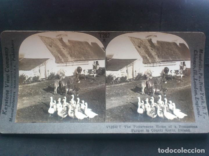 Fotografia antica: KEYSTONE VIEW COMPANY, AGRICULTOR PROSPERO, CONDADO DE KERRY , IRLANDA, ORIGINAL, A&Ntilde;OS 20