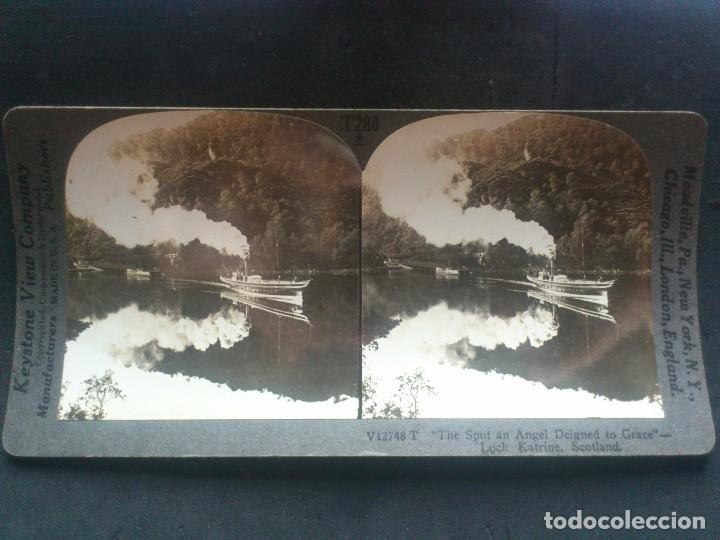 Fotografia antica: KEYSTONE VIEW COMPANY, LAGO KATRINE, ESCOCIA, ORIGINAL, A&Ntilde;OS 20