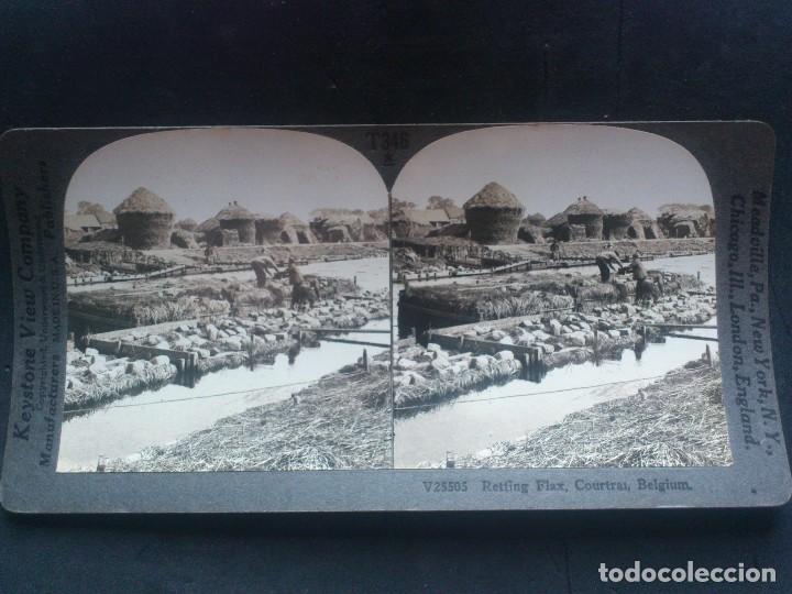 Fotografia antica: KEYSTONE VIEW COMPANY, RETTING LINO, COURTRAI, BELGICA, ORIGINAL, A&Ntilde;OS 20