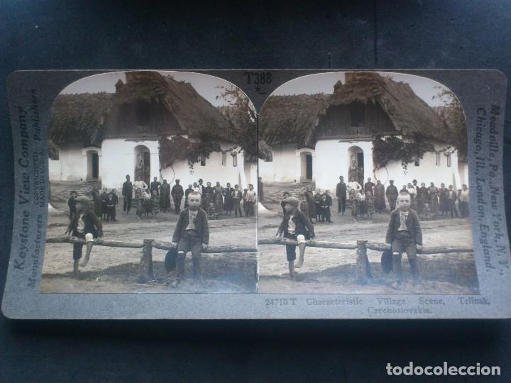 Fotograf&iacute;a antigua: KEYSTONE VIEW COMPANY, CARACTERISTICA ESCENA DE PUEBLO TRLINAK, CHECOSLOVAQUIA, ORIGINAL, A&Ntilde;OS 20