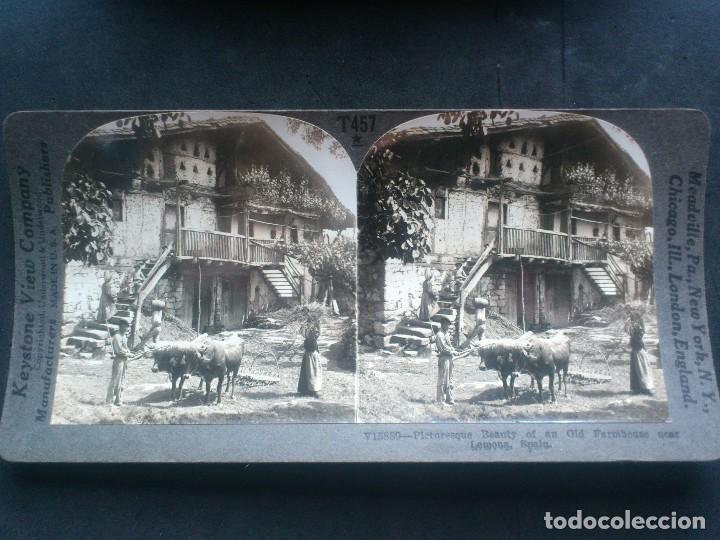 Antique Photography: KEYSTONE VIEW COMPANY, BELLEZA PINTORESCA DE UN CASERIO CERCA DE LEMONA, ESPA&Ntilde;A, ORIGINAL, A&Ntilde;OS 20