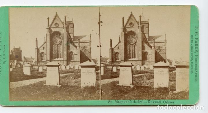 Photographie ancienne: St. Magnus Cathedral - kukwall, Orkney  Scotch Views by J.G. Parks.   J.G.Parks, photographers. 188