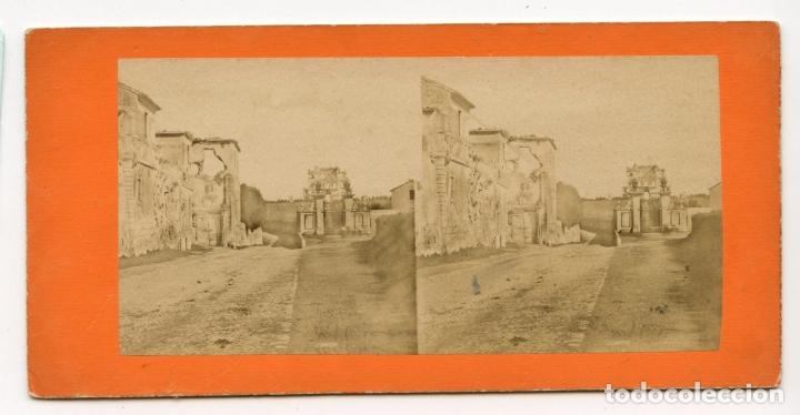 Photographie ancienne: Estereosc&oacute;pica.   Ruinas romanas. Italia