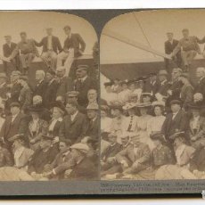 Fotografía antigua: EL FUTURO PRESIDENTE TAFT Y MISS ROOSEVELT AL SALIR PARA FILIPINAS UNDERWOOD, 1905. Lote 74324767