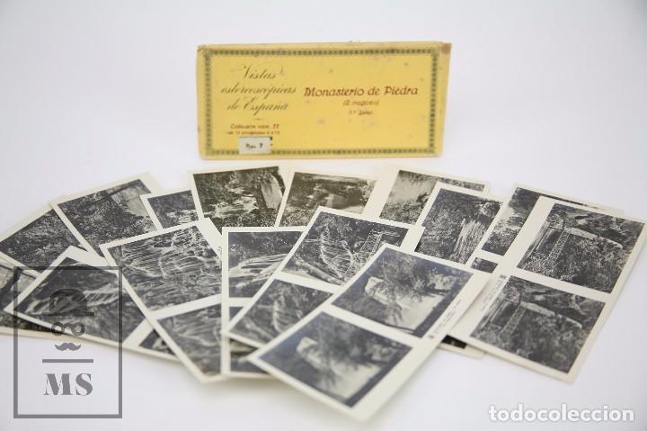 Antique Photography: Colecci&oacute;n 15 Fotograf&iacute;as - Vistas Estereosc&oacute;picas Espa&ntilde;a, Col. 22 - Monasterio de Piedra. 1&ordf; Serie