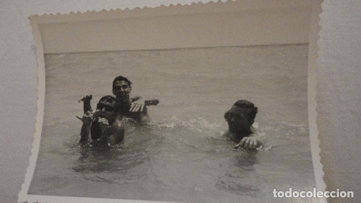 Antique Photography: ANTIGUA FOTOGRAFIA DE CHICOS EN LA PLAYA.MOJACAR.1964