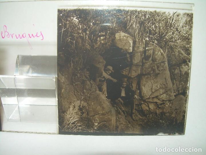 BRUGUES...GAVA.. FOTO ANTIGUA SIETE CRISTALES ESTEREOSCOPICOS. CA.1910. (Fotografía Antigua - Estereoscópicas)