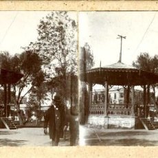 Fotografía antigua: REPUBLICA ARGENTINA. 1908. CÓRDOBA: TEMPLETE EN LA PLAZA SAN MARTÍN. 