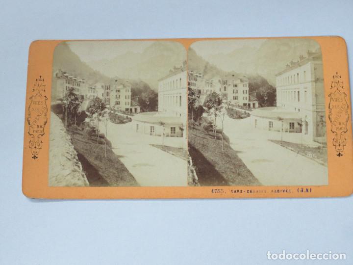 Fotografia antica: FOTOGRAF&Iacute;A ESTEREOSC&Oacute;PICA  VUESDES PYR&Egrave;N&Egrave;ES EAUX CHAUDES