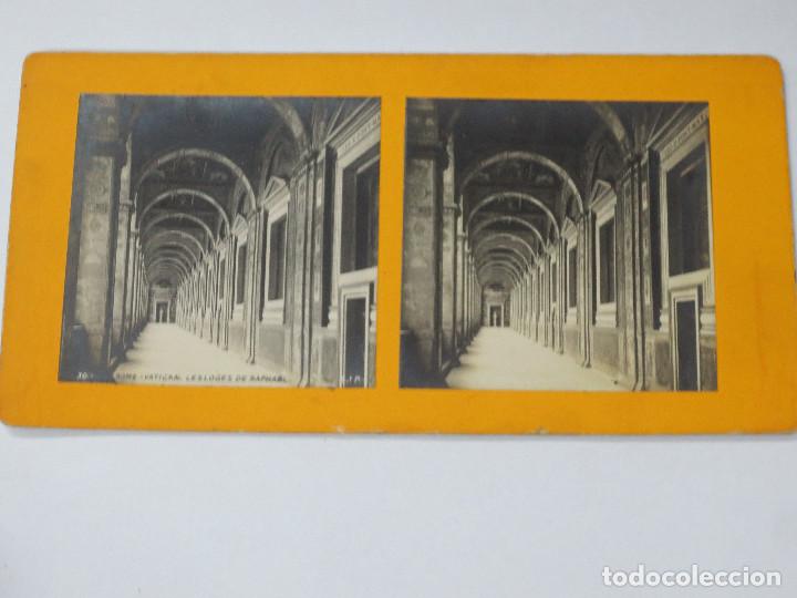 Fotografia antica: FOTOGRAF&Iacute;A ESTEREOSC&Oacute;PICA  30- ROME VATICAN LES LOGES DE RAFHAEL