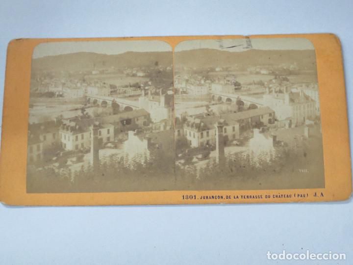 Fotografia antica: FOTOGRAF&Iacute;A ESTEREOSC&Oacute;PICA  JURANCON DE LA TERRASSE DU CHATEAU