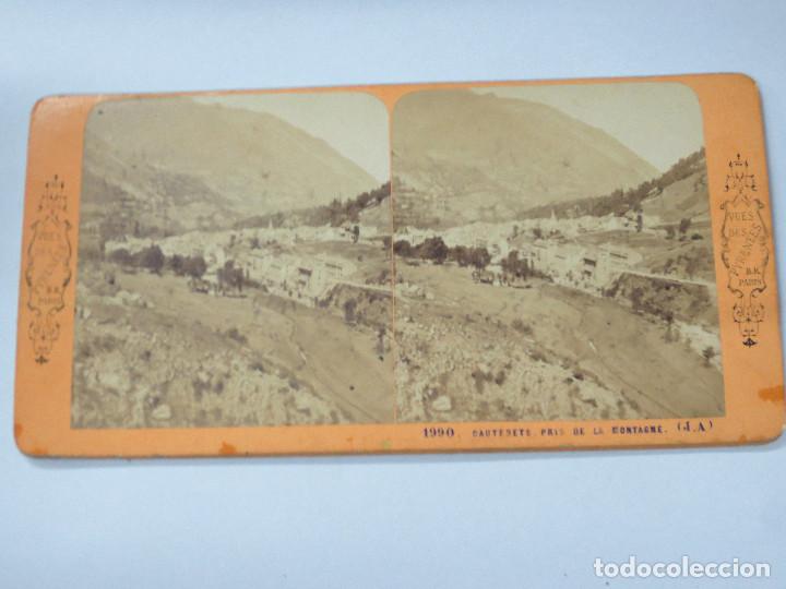 Fotografia antica: FOTOGRAF&Iacute;A ESTEREOSC&Oacute;PICA  CAUTERETS PRIS DE LA  MONTAGNE