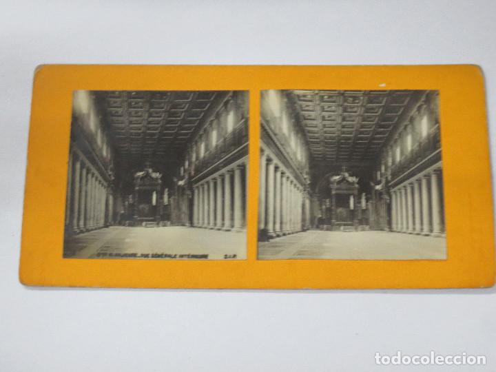 Fotografia antica: FOTOGRAF&Iacute;A ESTEREOSC&Oacute;PICA  ST&Eacute; M. MAJEURE VUE G&Eacute;N&Eacute;RALE INT&Eacute;RIEURE