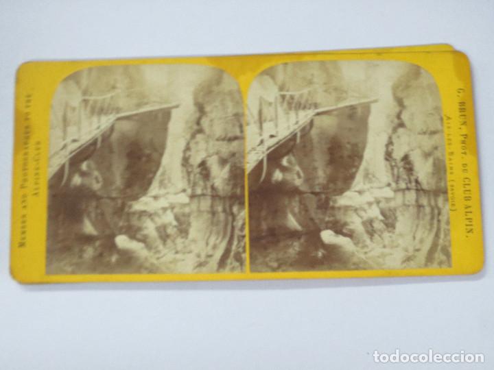Fotografia antica: FOTOGRAF&Iacute;A ESTEREOSC&Oacute;PICA  G.BRUN PHOT DU CLUB ALPIN