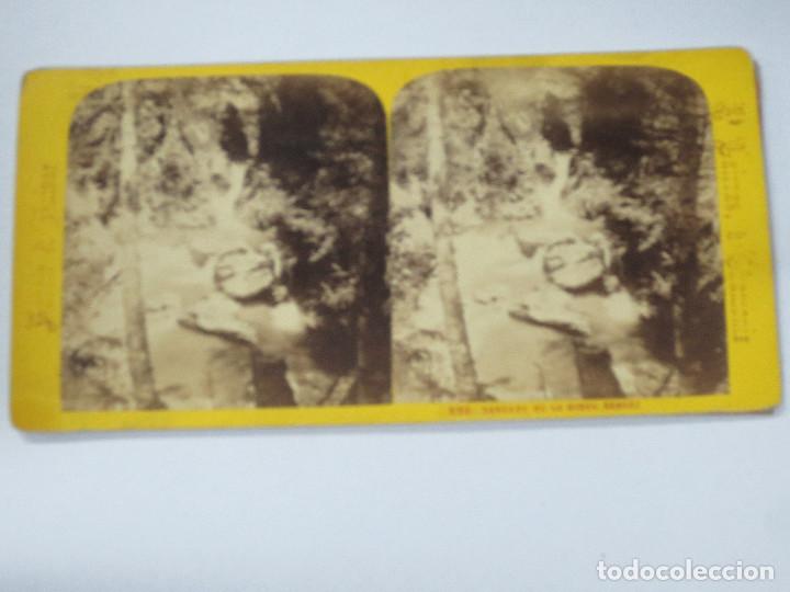 Fotografia antica: FOTOGRAF&Iacute;A ESTEREOSC&Oacute;PICA 228. CASCADE DE LA DIOZA SERVOZ