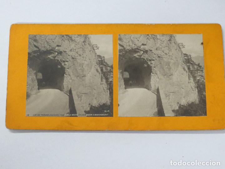 Fotografia antica: FOTOGRAF&Iacute;A ESTEREOSC&Oacute;PICA  12. LAC DE THOUNE SWISSE