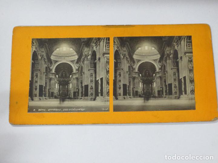 Fotografia antica: FOTOGRAF&Iacute;A ESTEREOSC&Oacute;PICA 2. ROME ST PIERRE VUE D'ENSEMBLE