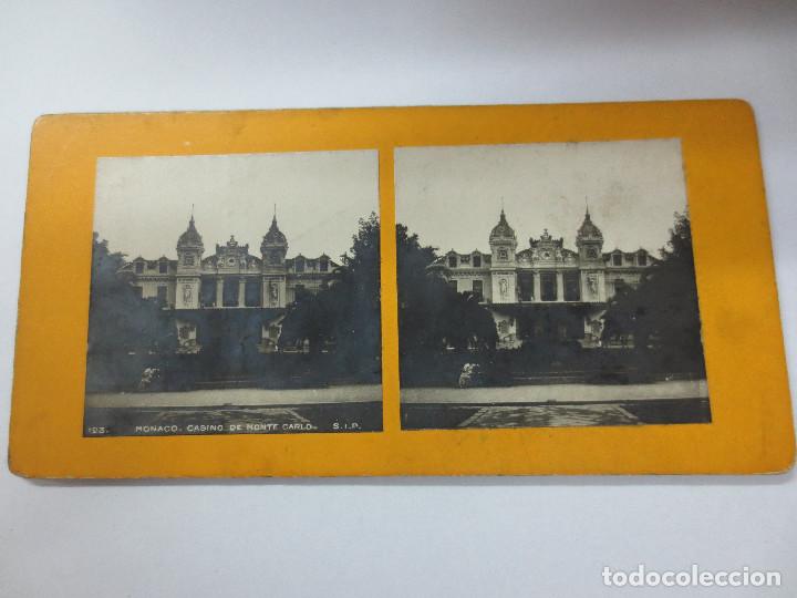 Fotografia antica: FOTOGRAF&Iacute;A ESTEREOSC&Oacute;PICA  123. MONACO CASINO DE MONTE CARLO