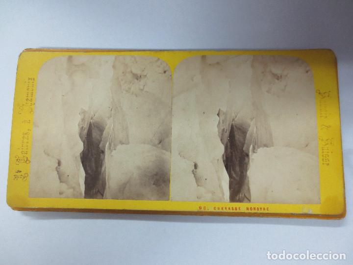 Fotografia antiga: FOTOGRAF&Iacute;A ESTEREOSC&Oacute;PICA 98. CREVASSE MONSTRE