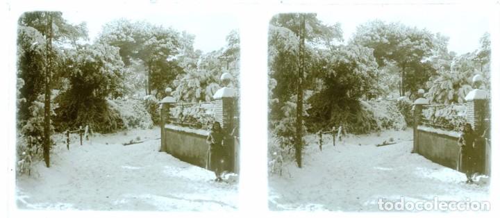 Fotografia antiga: FOTOGRAFIA ESTEREOSCOPICA POSIBLEMENTE DE MASOTERAS, LERIDA, A&Ntilde;O 1915 APROX, MIDE 12,9 X 5,9 CMS.