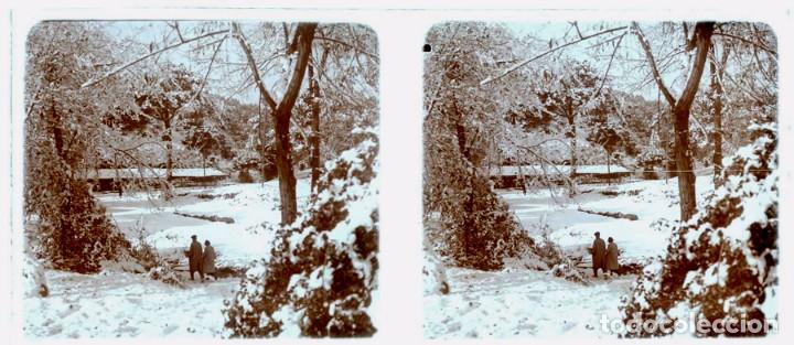 Fotografia antiga: FOTOGRAFIA ESTEREOSCOPICA POSIBLEMENTE DE MASOTERAS, LERIDA, A&Ntilde;O 1915 APROX, MIDE 12,9 X 5,9 CMS.