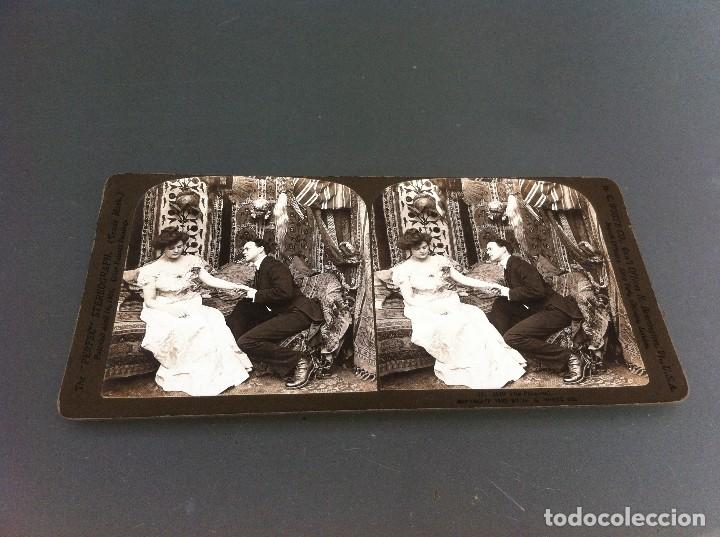 Fotografia antica: FOTOGRAF&Iacute;A ESTEREOSC&Oacute;PICA (THE PERFECT STEREOGRAPH) THE PROPOSAL, 1902.