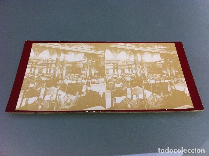 Fotograf&iacute;a antigua: FOTOGRAF&Iacute;A ESTEREOSC&Oacute;PICA (INTERIOR SAL&Oacute;N) 17 x 8,5cm