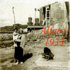 Fotografía antigua: ALFARO - LA RIOJA - 1933 - POSITIVO DE VIDRIO 