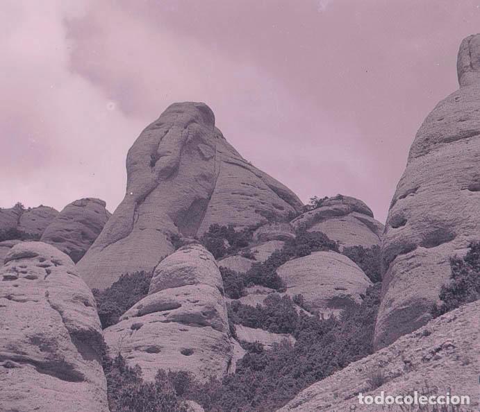 Fotografia antica: Montserrat.Grandes rocas. Paisaje. Preciosa imagen. c. 1935