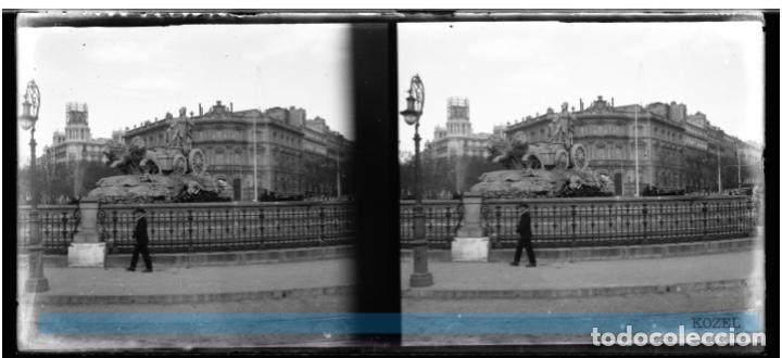 Fotografia antica: MADRID-NEGATIVO EN CRISTAL ESTEREOSCOPICO A&Ntilde;OS 1920 - ORIGINAL Y RARA