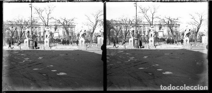 Fotografia antica: MADRID-NEGATIVO EN CRISTAL ESTEREOSCOPICO A&Ntilde;OS 1920 -