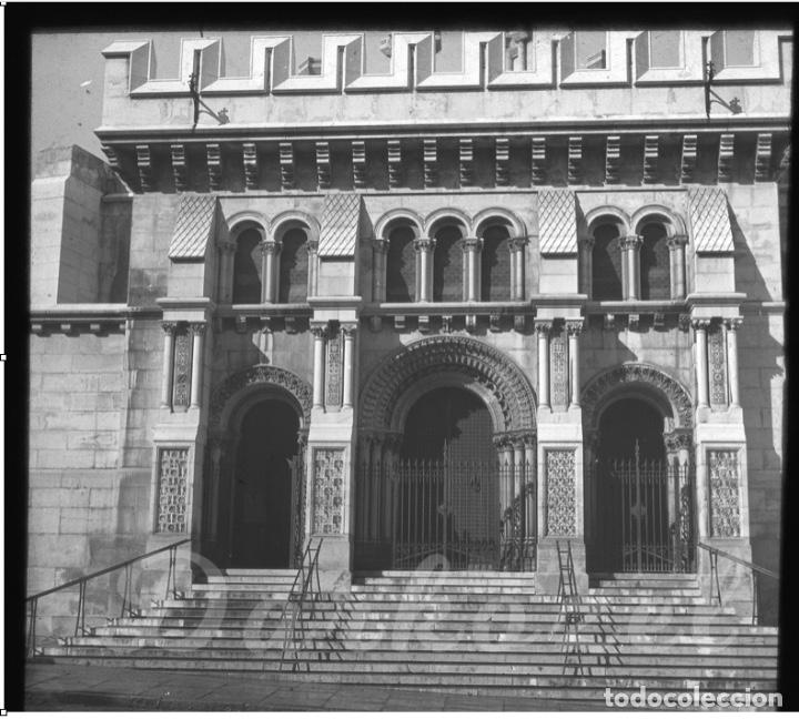 Photographie ancienne: MADRID-POSITIVO CRISTAL- CRIPTA NEORROM&Aacute;NICA DE LA CATEDRAL DE LA ALMUDENA 1920