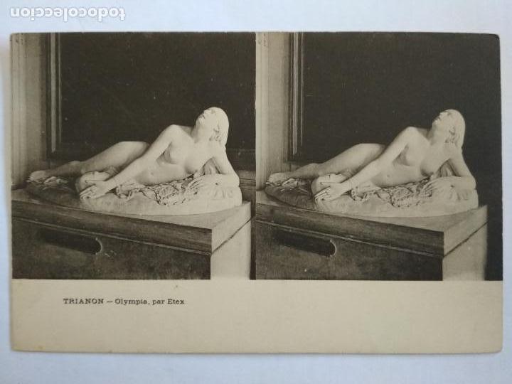 Fotografia antiga: POSTAL ESTEREOSCOPICA TRIANON - OLYMPIA PAR ETEX