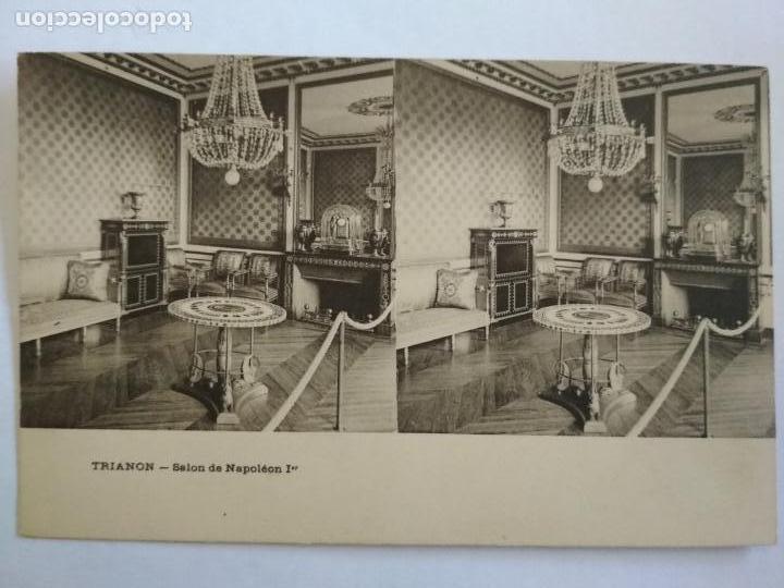Fotografia antiga: POSTAL ESTEREOSCOPICA TRIANON - SALON DE NAPOLEON I
