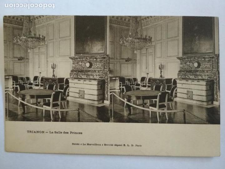 Photographie ancienne: POSTAL ESTEREOSCOPICA TRIANON, LA CAMARA DE LOS PRINCIPES