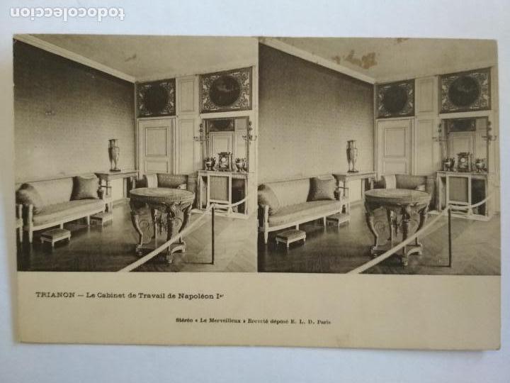 Photographie ancienne: POSTAL ESTEREOSCOPICA, TRIANON, OFICINA DE TRABAJO, NAPOLEON I