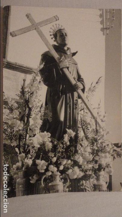 Photographie ancienne: ANTIGUA FOTOGRAFIA DE SANTO SIN IDENTIFICAR.A&Ntilde;OS 60?