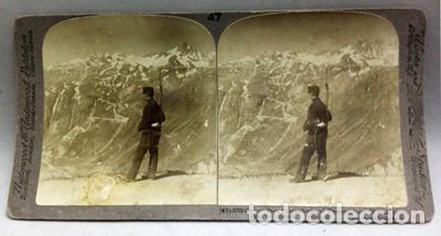 Photographie ancienne: FOTOGRAFIA ESTEREOSCOPICA. EL PASO DE GRIMSEL, LAUTERAARHORN Y FINSTERAARHORA&hellip; - P-ESTEO-008